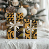 Humpback Whale Matariki New Zealand Wrapping Paper NZ Maori Paikea Poutama Luxury Gold LT14 - Polynesian Pride