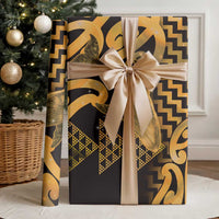 Humpback Whale Matariki New Zealand Wrapping Paper NZ Maori Paikea Poutama Luxury Gold LT14 - Polynesian Pride
