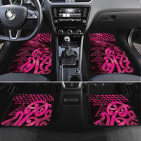 Humpback Whale Matariki New Zealand Car Mats NZ Maori Paikea Poutama Luxury Pink LT14 Set 4pcs Pink - Polynesian Pride