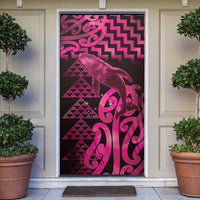 Humpback Whale Matariki New Zealand Door Cover NZ Maori Paikea Poutama Luxury Pink LT14 Pink - Polynesian Pride