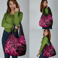 Humpback Whale Matariki New Zealand Grocery Bag NZ Maori Paikea Poutama Luxury Pink LT14 - Polynesian Pride