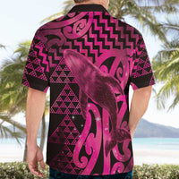 Humpback Whale Matariki New Zealand Hawaiian Shirt NZ Maori Paikea Poutama Luxury Pink LT14 - Polynesian Pride