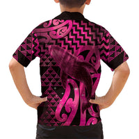 Humpback Whale Matariki New Zealand Hawaiian Shirt NZ Maori Paikea Poutama Luxury Pink LT14 - Polynesian Pride