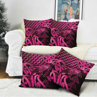 Humpback Whale Matariki New Zealand Pillow Cover NZ Maori Paikea Poutama Luxury Pink LT14 - Polynesian Pride