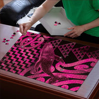 Humpback Whale Matariki New Zealand Puzzle NZ Maori Paikea Poutama Luxury Pink