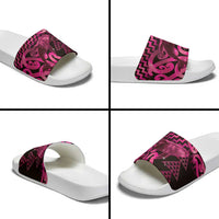 Humpback Whale Matariki New Zealand Slide Sandals NZ Maori Paikea Poutama Luxury Pink LT14 - Polynesian Pride
