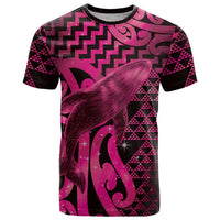 Humpback Whale Matariki New Zealand T Shirt NZ Maori Paikea Poutama Luxury Pink LT14 Pink - Polynesian Pride