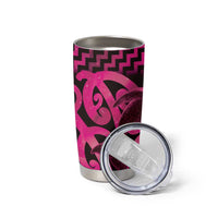 Humpback Whale Matariki New Zealand Tumbler Cup NZ Maori Paikea Poutama Luxury Pink LT14 - Polynesian Pride