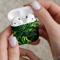 Humpback Whale Matariki New Zealand AirPods Case NZ Maori Paikea Poutama Luxury Green LT14 - Polynesian Pride