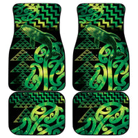 Humpback Whale Matariki New Zealand Car Mats NZ Maori Paikea Poutama Luxury Green LT14 - Polynesian Pride