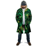 Humpback Whale Matariki New Zealand Cloak NZ Maori Paikea Poutama Luxury Green LT14 - Polynesian Pride