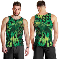 Humpback Whale Matariki New Zealand Men Tank Top NZ Maori Paikea Poutama Luxury Green LT14 - Polynesian Pride