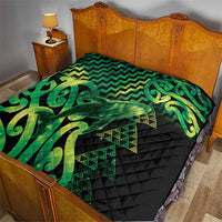 Humpback Whale Matariki New Zealand Quilt NZ Maori Paikea Poutama Luxury Green LT14 - Polynesian Pride