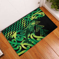 Humpback Whale Matariki New Zealand Rubber Doormat NZ Maori Paikea Poutama Luxury Green LT14 - Polynesian Pride