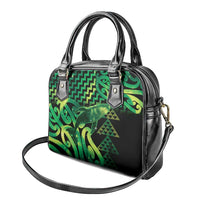 Humpback Whale Matariki New Zealand Shoulder Handbag NZ Maori Paikea Poutama Luxury Green LT14 - Polynesian Pride