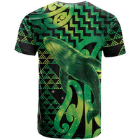 Humpback Whale Matariki New Zealand T Shirt NZ Maori Paikea Poutama Luxury Green LT14 - Polynesian Pride