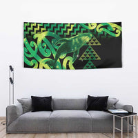 Humpback Whale Matariki New Zealand Tapestry NZ Maori Paikea Poutama Luxury Green LT14 - Polynesian Pride