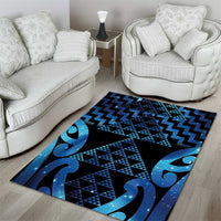 Taniko Motifs Matariki New Zealand Area Rug NZ Niho Taniwha Poutama