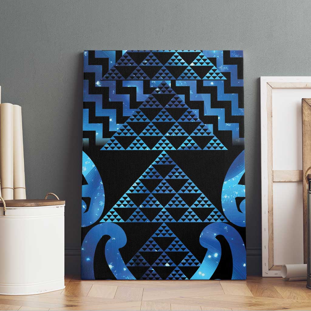 Taniko Motifs Matariki New Zealand Canvas Wall Art NZ Niho Taniwha Poutama