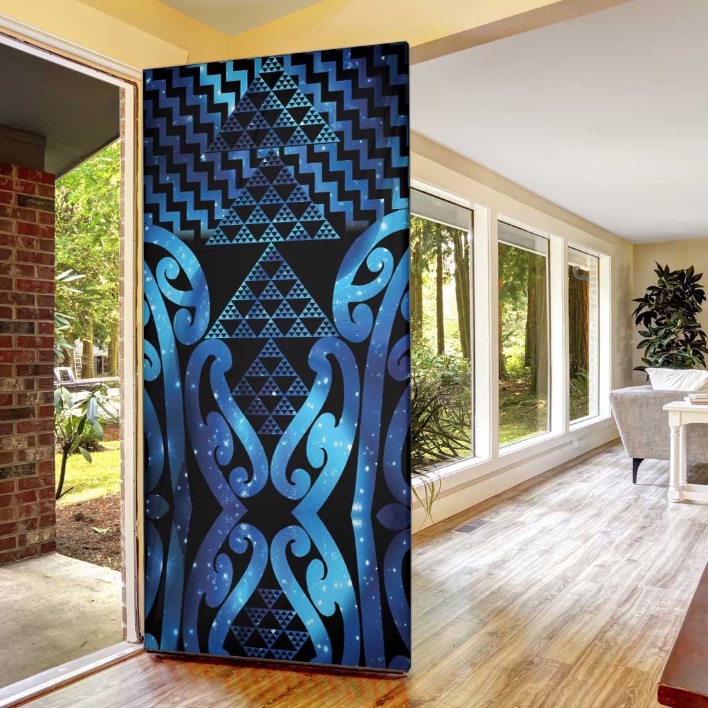 Taniko Motifs Matariki New Zealand Door Cover NZ Niho Taniwha Poutama LT14 - Polynesian Pride