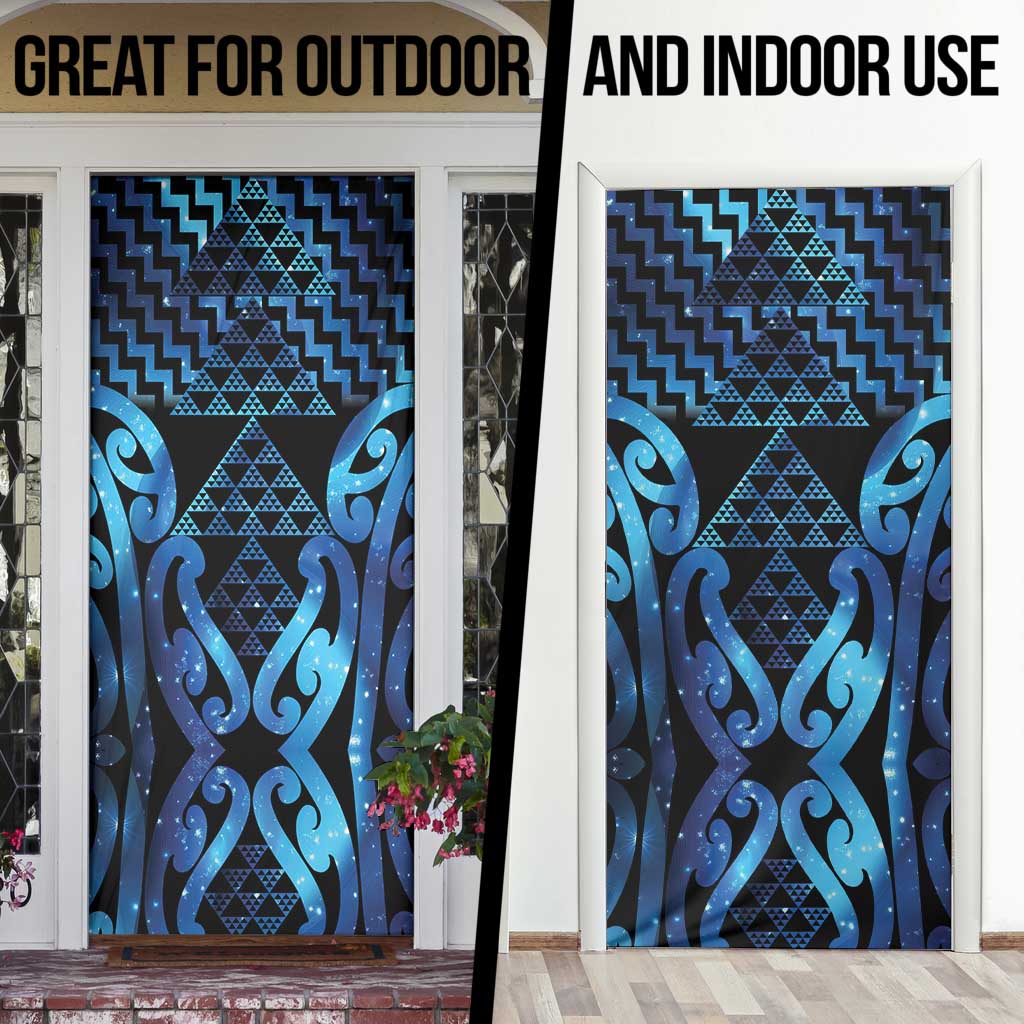 Taniko Motifs Matariki New Zealand Door Cover NZ Niho Taniwha Poutama LT14 - Polynesian Pride