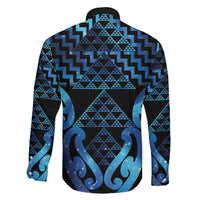 Taniko Motifs Matariki New Zealand Family Matching Mermaid Dress and Hawaiian Shirt NZ Niho Taniwha Poutama LT14 - Polynesian Pride