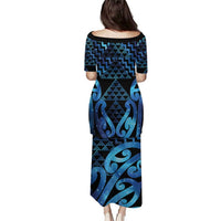 Taniko Motifs Matariki New Zealand Family Matching Puletasi and Hawaiian Shirt NZ Niho Taniwha Poutama LT14 - Polynesian Pride
