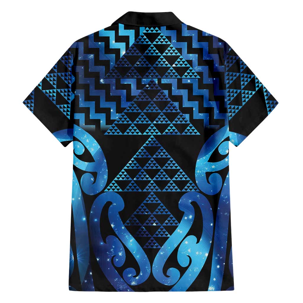 Taniko Motifs Matariki New Zealand Family Matching Tank Maxi Dress and Hawaiian Shirt NZ Niho Taniwha Poutama LT14 - Polynesian Pride