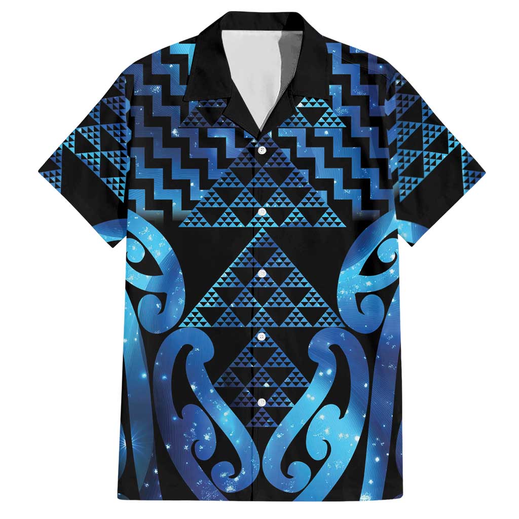 Taniko Motifs Matariki New Zealand Hawaiian Shirt NZ Niho Taniwha Poutama LT14 Blue - Polynesian Pride