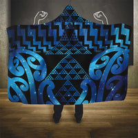 Taniko Motifs Matariki New Zealand Hooded Blanket NZ Niho Taniwha Poutama