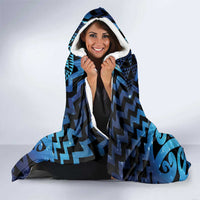 Taniko Motifs Matariki New Zealand Hooded Blanket NZ Niho Taniwha Poutama