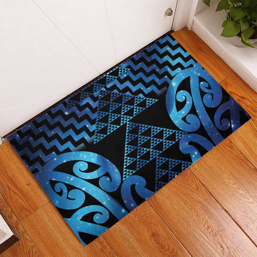 Taniko Motifs Matariki New Zealand Rubber Doormat NZ Niho Taniwha Poutama