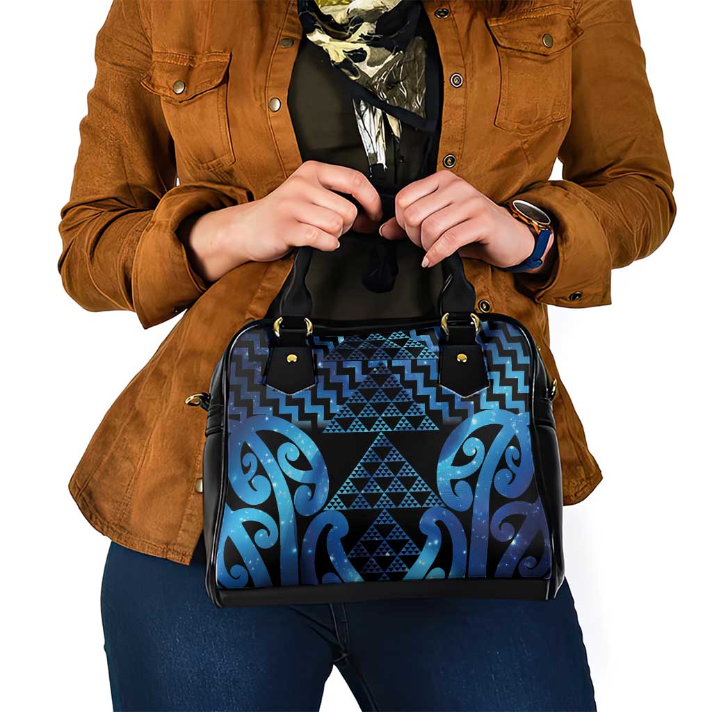Taniko Motifs Matariki New Zealand Shoulder Handbag NZ Niho Taniwha Poutama LT14 - Polynesian Pride