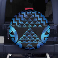 Taniko Motifs Matariki New Zealand Spare Tire Cover NZ Niho Taniwha Poutama LT14 No hole Blue - Polynesian Pride