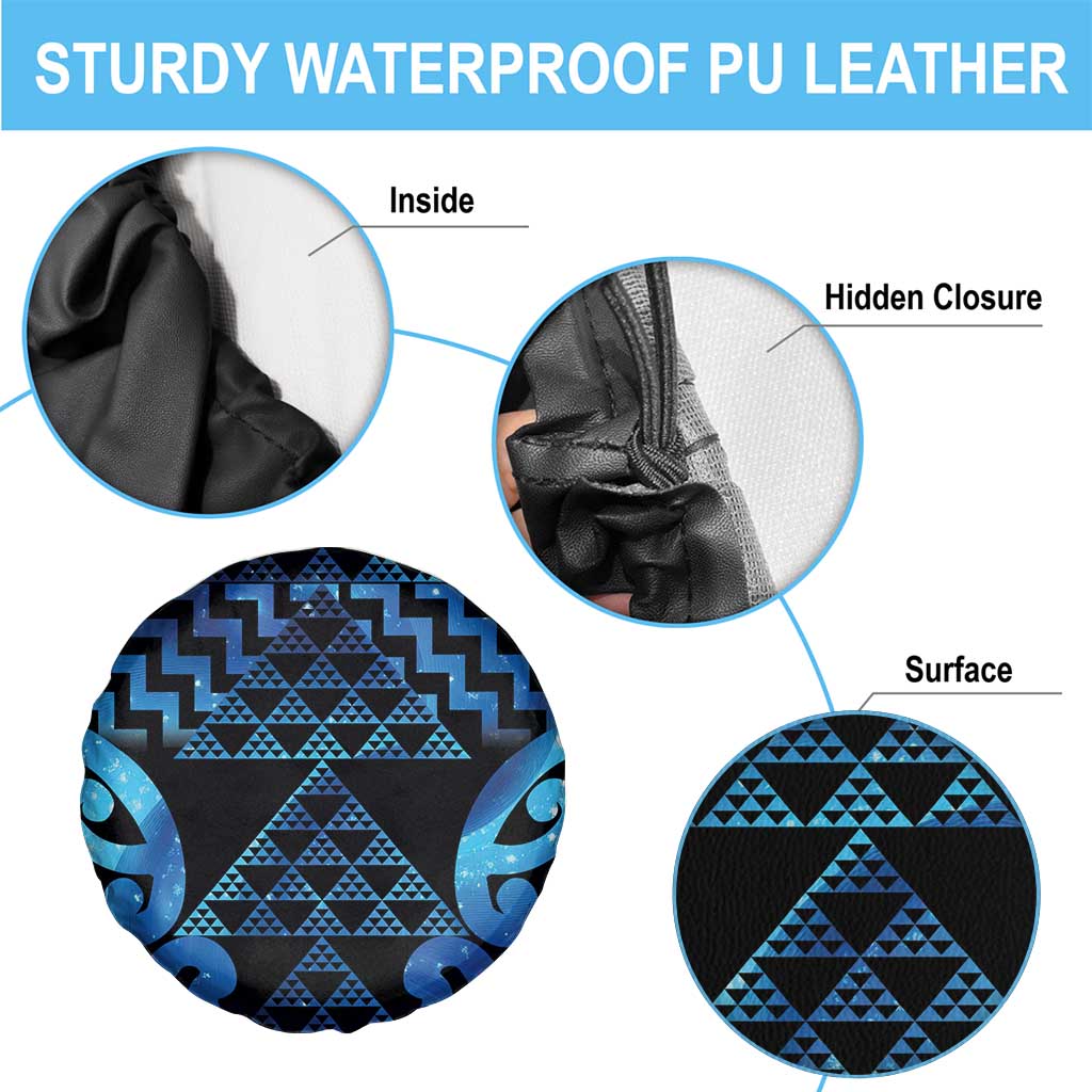 Taniko Motifs Matariki New Zealand Spare Tire Cover NZ Niho Taniwha Poutama LT14 - Polynesian Pride