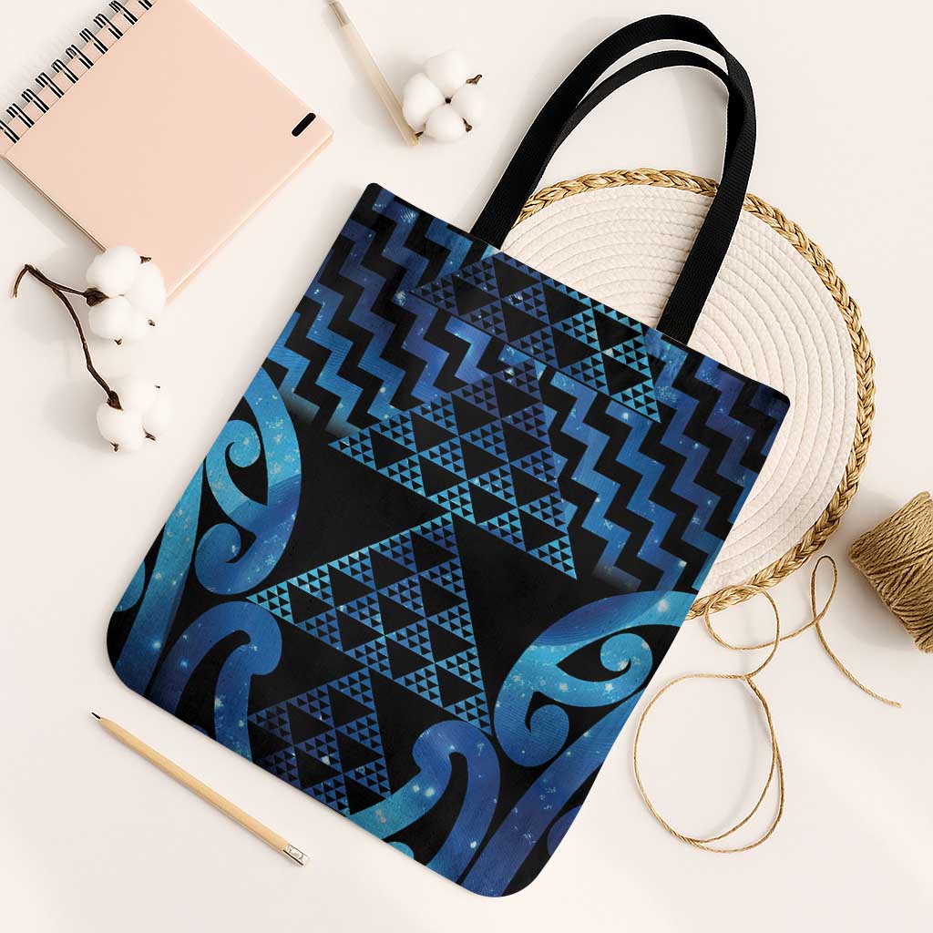 Taniko Motifs Matariki New Zealand Tote Bag NZ Niho Taniwha Poutama