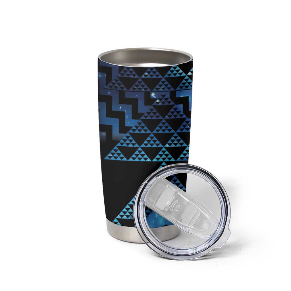 Taniko Motifs Matariki New Zealand Tumbler Cup NZ Niho Taniwha Poutama LT14 - Polynesian Pride