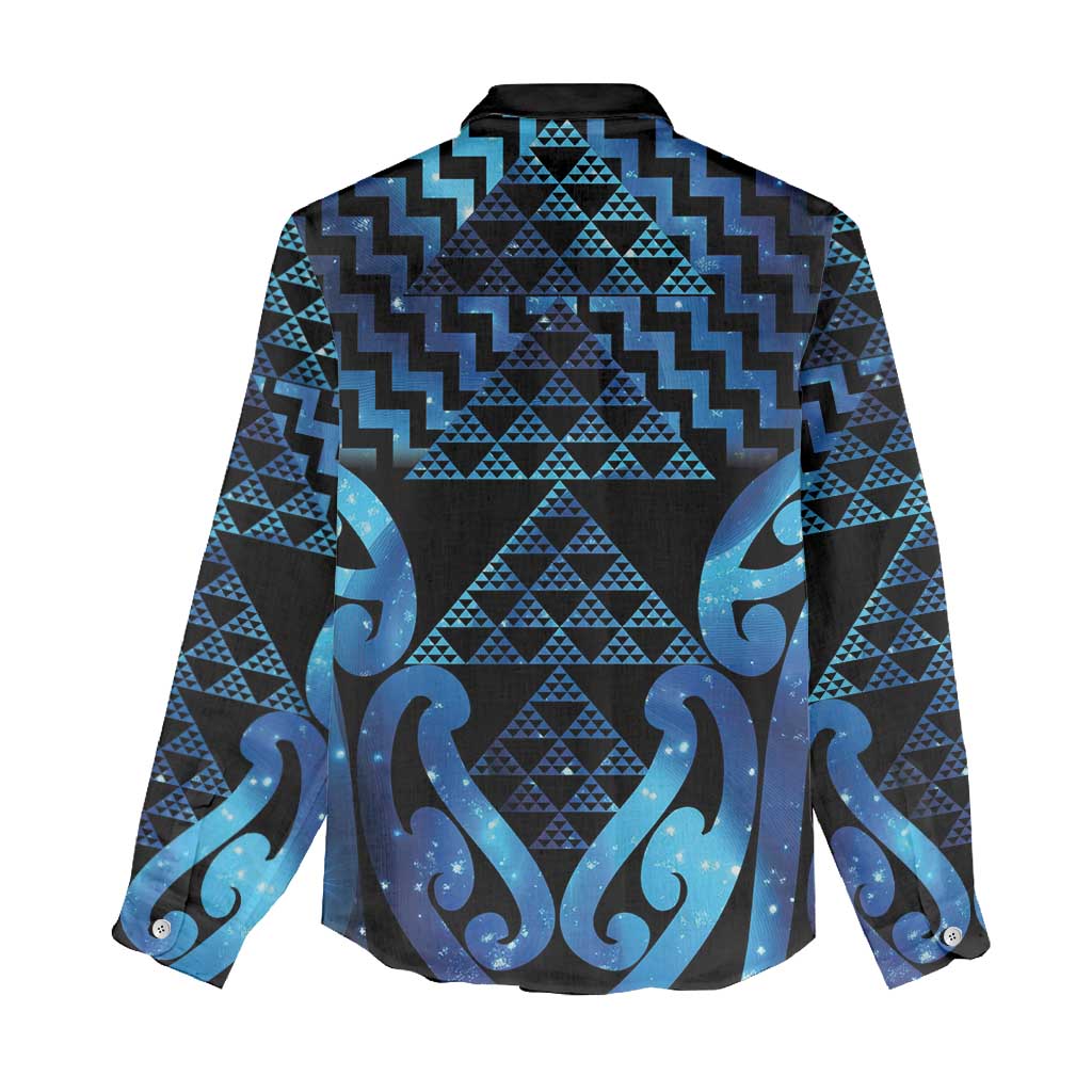 Taniko Motifs Matariki New Zealand Women Casual Shirt NZ Niho Taniwha Poutama LT14 - Polynesian Pride