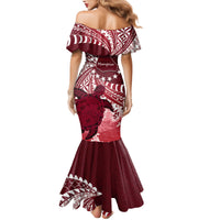 Cook Islands Mangaia Gospel Day Family Matching Mermaid Dress and Hawaiian Shirt Polynesian Art With Sea Turtle LT14 - Polynesian Pride