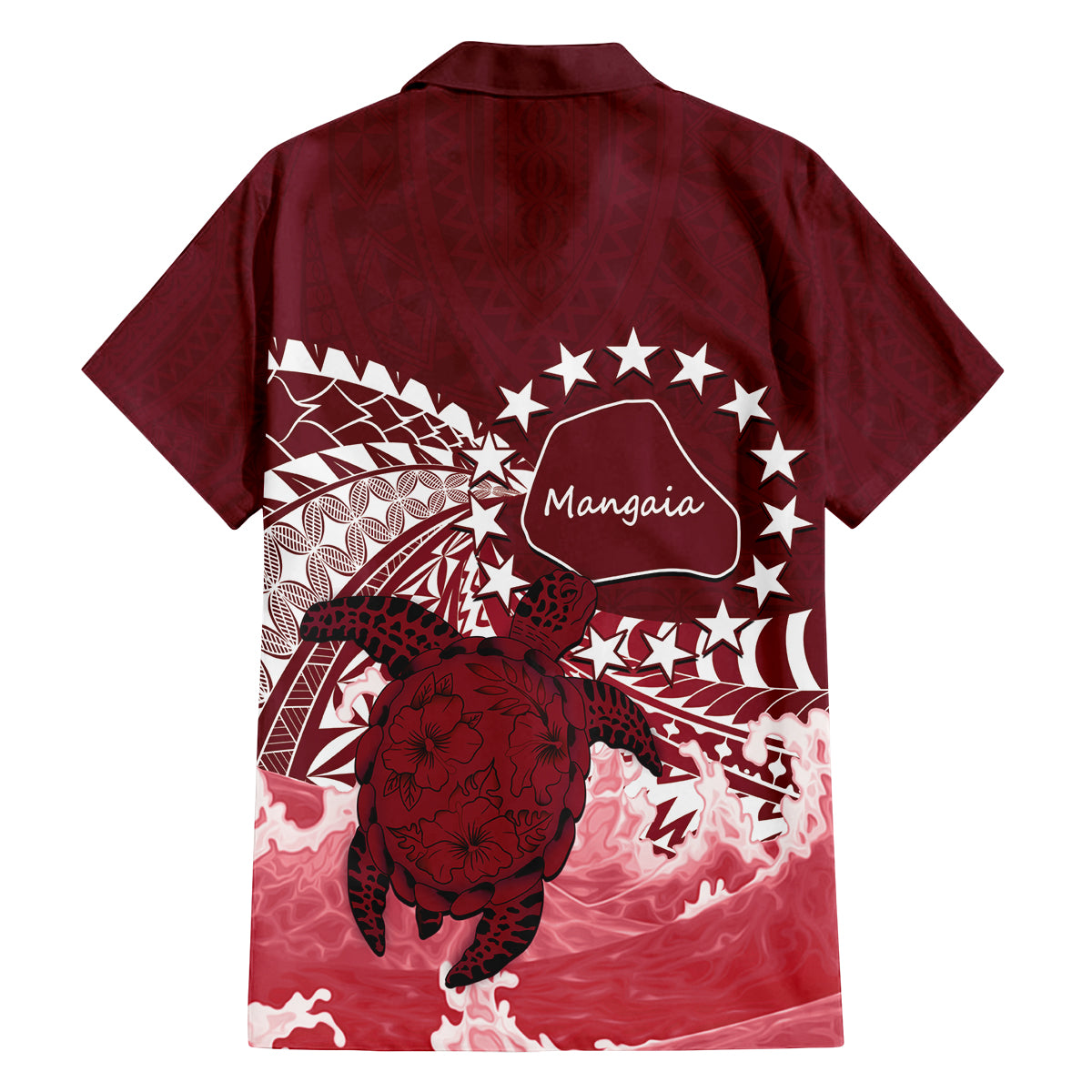 Cook Islands Mangaia Gospel Day Family Matching Off Shoulder Maxi Dress and Hawaiian Shirt Polynesian Art With Sea Turtle LT14 - Polynesian Pride