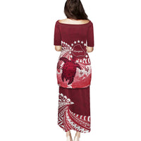 Cook Islands Mangaia Gospel Day Family Matching Puletasi and Hawaiian Shirt Polynesian Art With Sea Turtle LT14 - Polynesian Pride