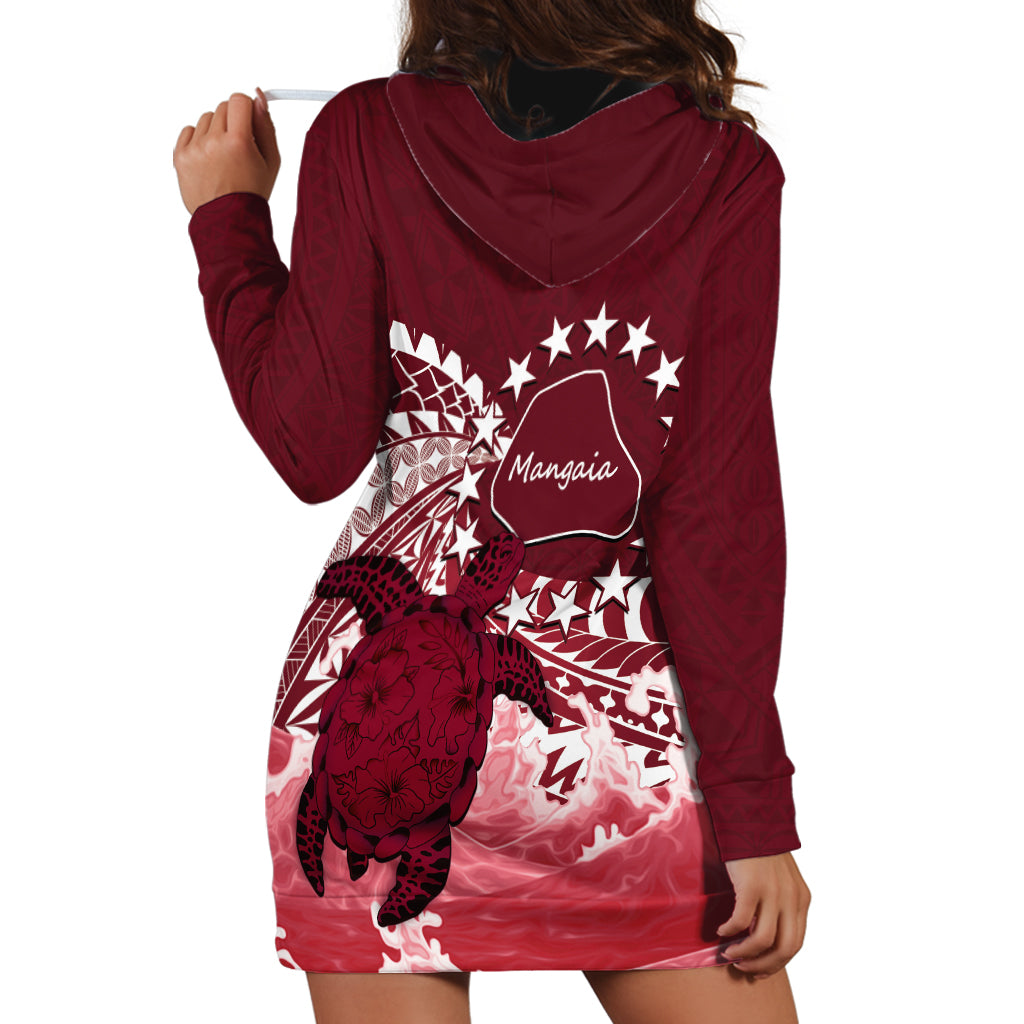 Cook Islands Mangaia Gospel Day Hoodie Dress Polynesian Art With Sea Turtle LT14 - Polynesian Pride
