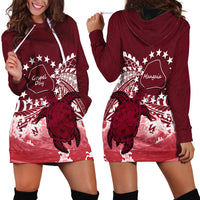 Cook Islands Mangaia Gospel Day Hoodie Dress Polynesian Art With Sea Turtle LT14 - Polynesian Pride