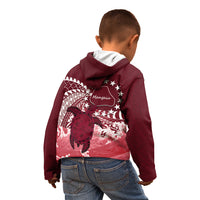 Cook Islands Mangaia Gospel Day Kid Hoodie Polynesian Art With Sea Turtle LT14 - Polynesian Pride