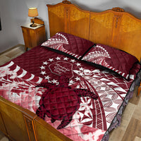 Cook Islands Mangaia Gospel Day Quilt Bed Set Polynesian Art With Sea Turtle