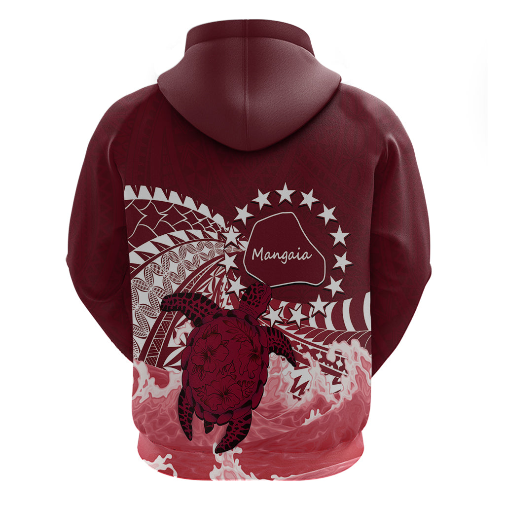 Cook Islands Mangaia Gospel Day Zip Hoodie Polynesian Art With Sea Turtle LT14 - Polynesian Pride