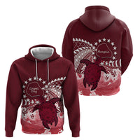 Cook Islands Mangaia Gospel Day Zip Hoodie Polynesian Art With Sea Turtle LT14 - Polynesian Pride