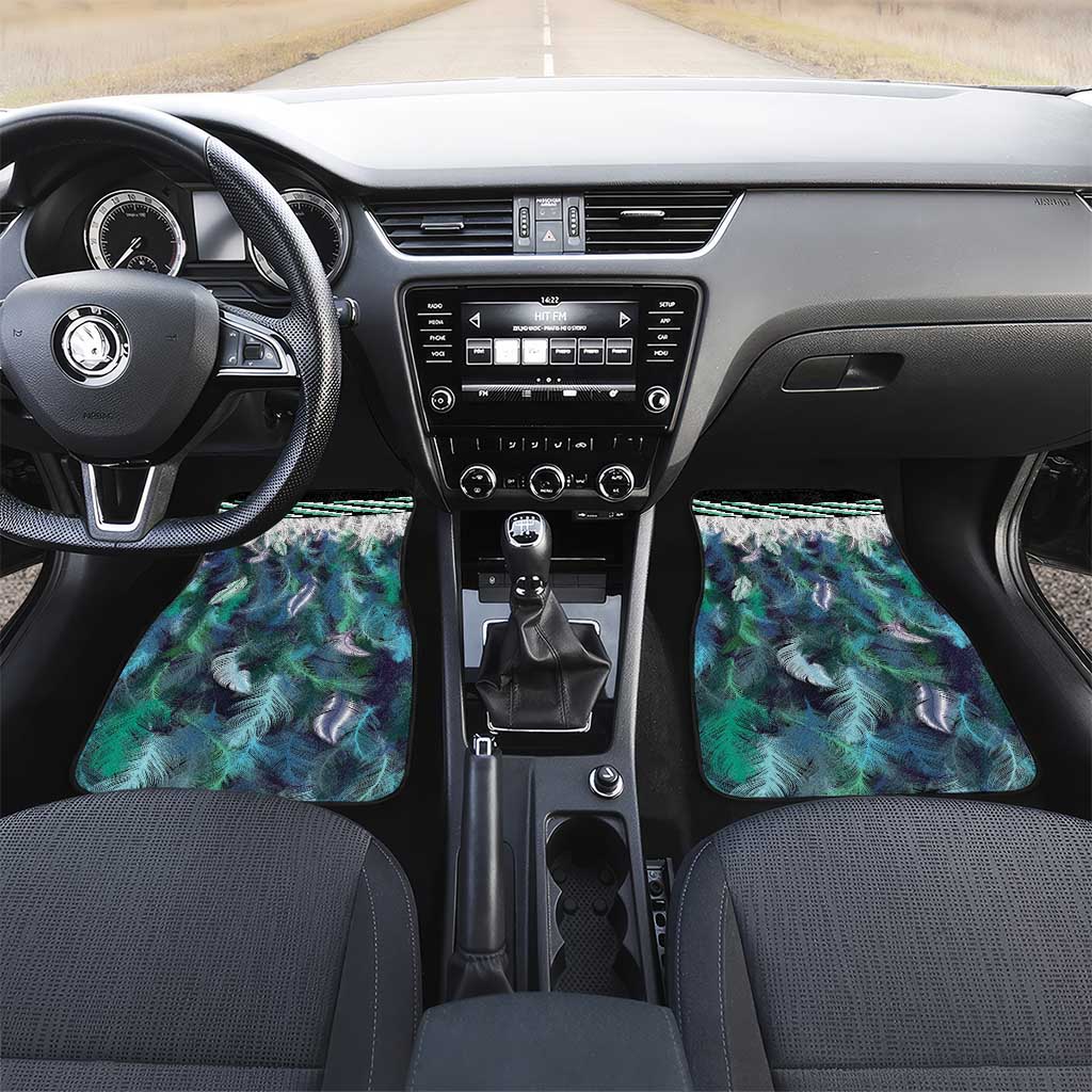 Aotearoa Korowai Motif Car Mats Hei Tiki Poutama Maori Pattern