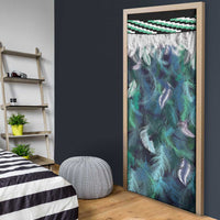 Aotearoa Korowai Motif Door Cover Hei Tiki Poutama Maori Pattern - Polynesian Pride