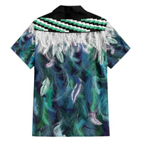 Aotearoa Korowai Motif Hawaiian Shirt Hei Tiki Poutama Maori Pattern